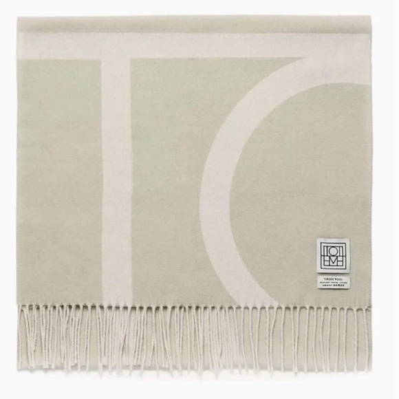 Toteme Monogram Jacquard Wool Scarf - Picture 1 of 5